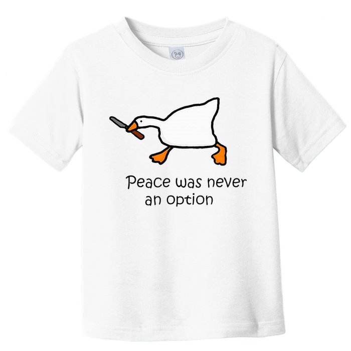 Murder Duck Untitled Duck Game Duck With Knife Meme Toddler T-Shirt