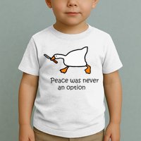 Murder Duck Untitled Duck Game Duck With Knife Meme Toddler T-Shirt