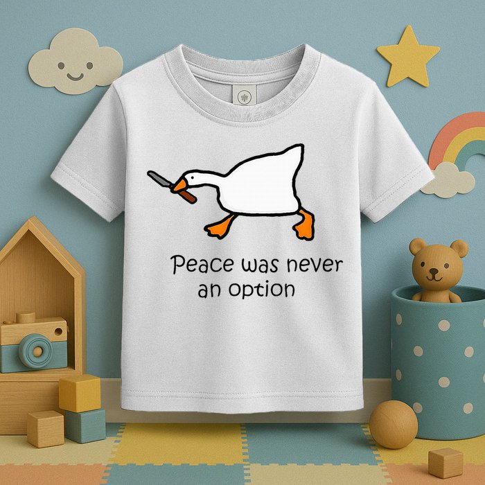 Murder Duck Untitled Duck Game Duck With Knife Meme Toddler T-Shirt