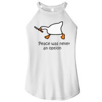 Murder Duck Untitled Duck Game Duck With Knife Meme Women's Perfect Tri Rocker Tank