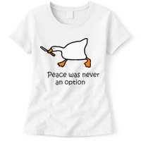 Murder Duck Untitled Duck Game Duck With Knife Meme Womens T-Shirt