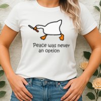 Murder Duck Untitled Duck Game Duck With Knife Meme Womens T-Shirt