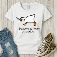 Murder Duck Untitled Duck Game Duck With Knife Meme Womens T-Shirt