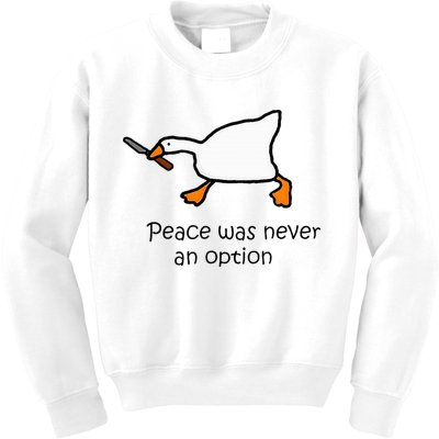 Murder Duck Untitled Duck Game Duck With Knife Meme Kids Sweatshirt
