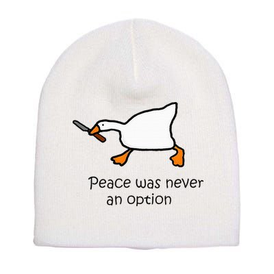 Murder Duck Untitled Duck Game Duck With Knife Meme Short Acrylic Beanie