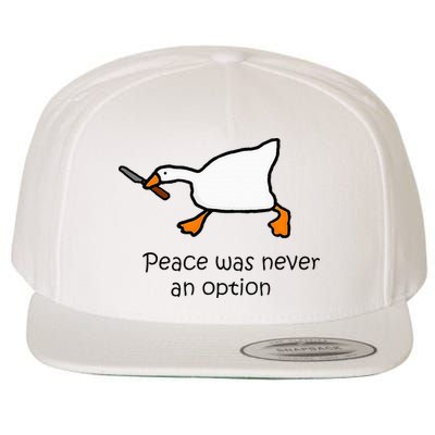 Murder Duck Untitled Duck Game Duck With Knife Meme Wool Snapback Cap