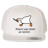 Murder Duck Untitled Duck Game Duck With Knife Meme Wool Snapback Cap