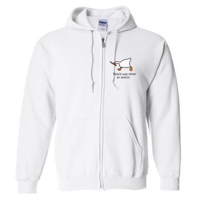Murder Duck Untitled Duck Game Duck With Knife Meme Full Zip Hoodie