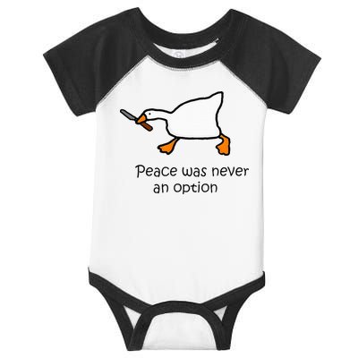 Murder Duck Untitled Duck Game Duck With Knife Meme Infant Baby Jersey Bodysuit