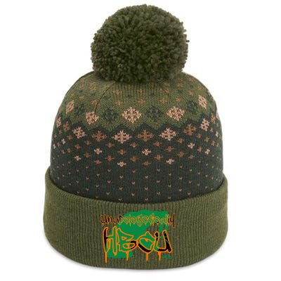 MDFL Designs Unapologetically HBCU FAMU The Baniff Cuffed Pom Beanie