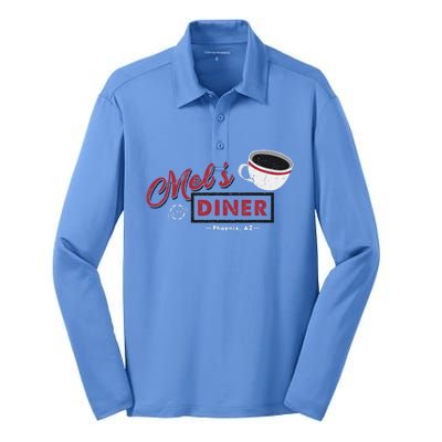 Mels Diner U.N.I.S.E.X Super Silk Touch Performance Long Sleeve Polo