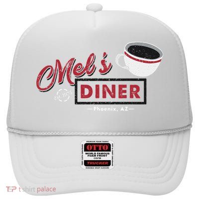 Mels Diner U.N.I.S.E.X Super High Crown Mesh Back Trucker Hat