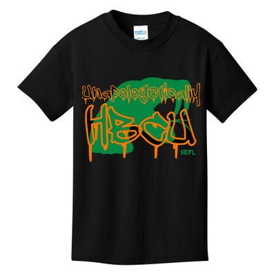 Mdfl Designs Unapologetically Hbcu Famu Kids T-Shirt
