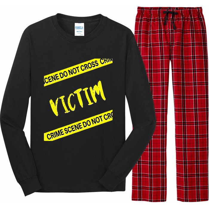 Mystery Dinner Victim Long Sleeve Pajama Set