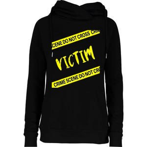 Mystery Dinner Victim Womens Funnel Neck Pullover Hood