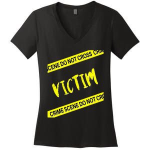 Mystery Dinner Victim Women's V-Neck T-Shirt