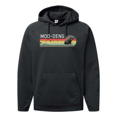 Moo Deng Vintage Performance Fleece Hoodie