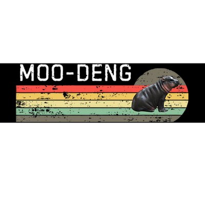 Moo Deng Vintage Bumper Sticker