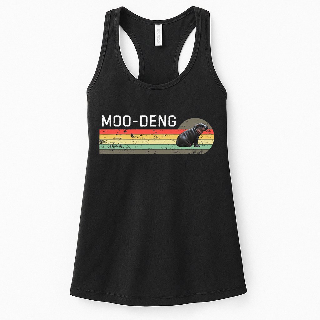 Moo Deng Vintage Womens Tank Top