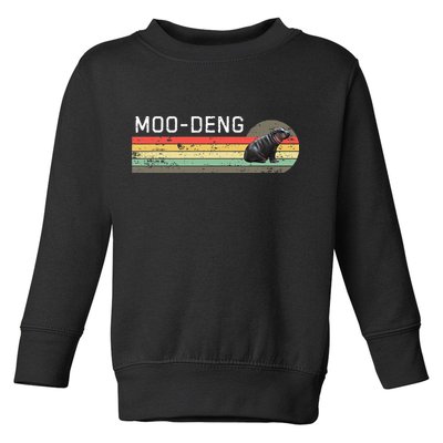 Moo Deng Vintage Toddler Sweatshirt