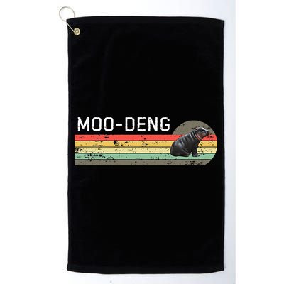 Moo Deng Vintage Golf Towel