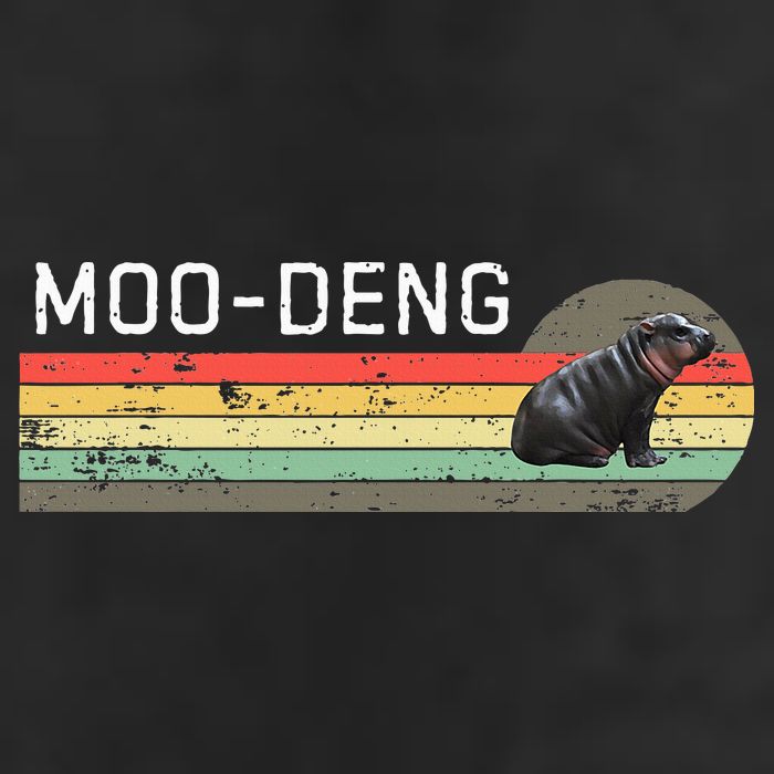 Moo Deng Vintage Golf Towel