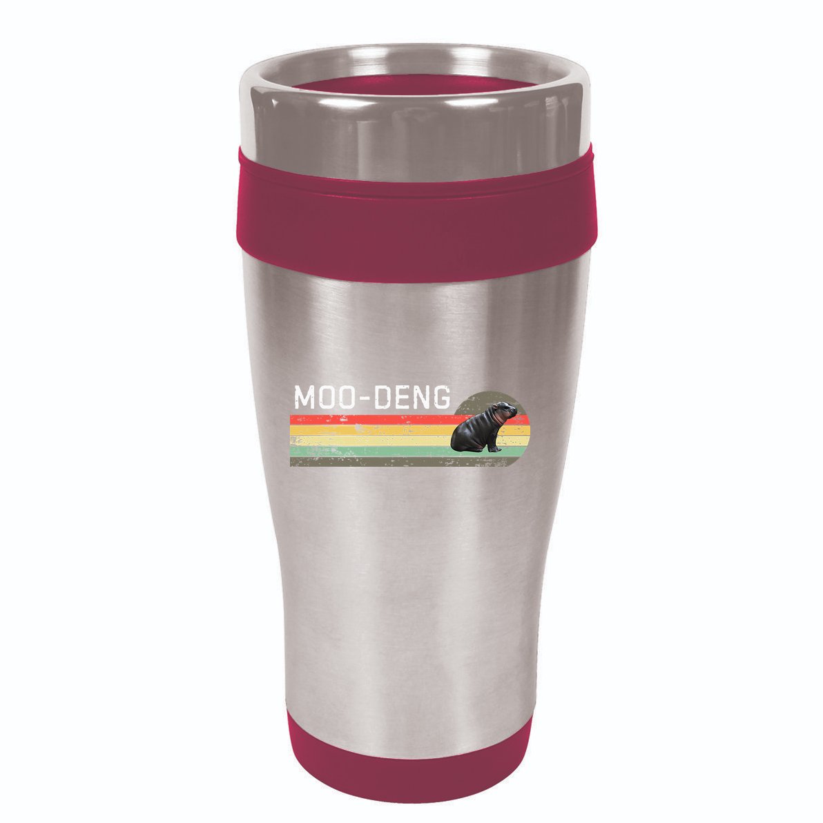 Moo Deng Vintage 16oz Travel Tumbler