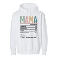 Mama Daily Value MotherS Day 2024 Still The Best Job Ever Garment-Dyed Fleece Hoodie