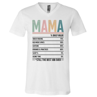 Mama Daily Value MotherS Day 2024 Still The Best Job Ever V-Neck T-Shirt