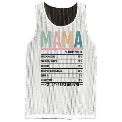 Mama Daily Value MotherS Day 2024 Still The Best Job Ever Mesh Reversible Basketball Jersey Tank