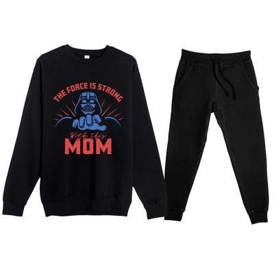 MotherS Day Vader Force Is Strong With This Mom Premium Crewneck Sweatsuit Set