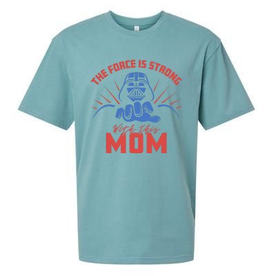 MotherS Day Vader Force Is Strong With This Mom Sueded Cloud Jersey T-Shirt