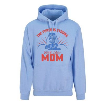 MotherS Day Vader Force Is Strong With This Mom Unisex Surf Hoodie