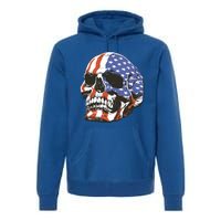 Memorial Day Veterans Day 4th Of July Patriotic Usa Skull Gift Premium Hoodie