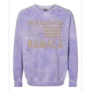 Moe Davis Veterans For Kamala Harris 2024 Colorblast Crewneck Sweatshirt