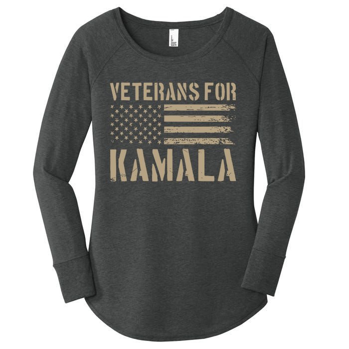 Moe Davis Veterans For Kamala Harris 2024 Women's Perfect Tri Tunic Long Sleeve Shirt