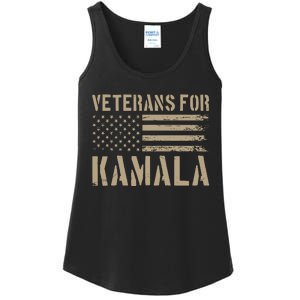 Moe Davis Veterans For Kamala Harris 2024 Ladies Essential Tank