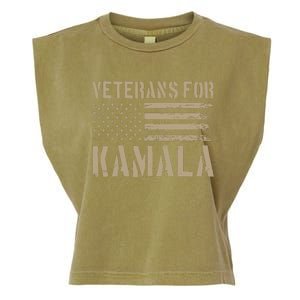 Moe Davis Veterans For Kamala Harris 2024 Garment-Dyed Women's Muscle Tee