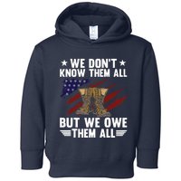 Memorial Day We Owe Them All Patriotic Veteran Toddler Hoodie