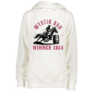 Mystik Dan Winner Horse Racingp Kentucky Womens Funnel Neck Pullover Hood