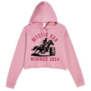 Mystik Dan Winner Horse Racingp Kentucky Crop Fleece Hoodie