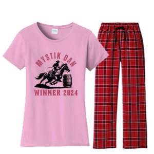 Mystik Dan Winner Horse Racingp Kentucky Women's Flannel Pajama Set