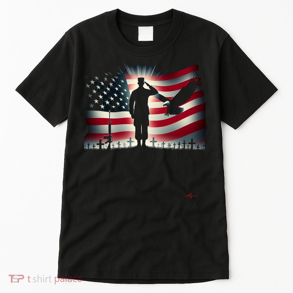 Memorial Day We Will Never Forget Remember The Fallen Flag Tall T-Shirt