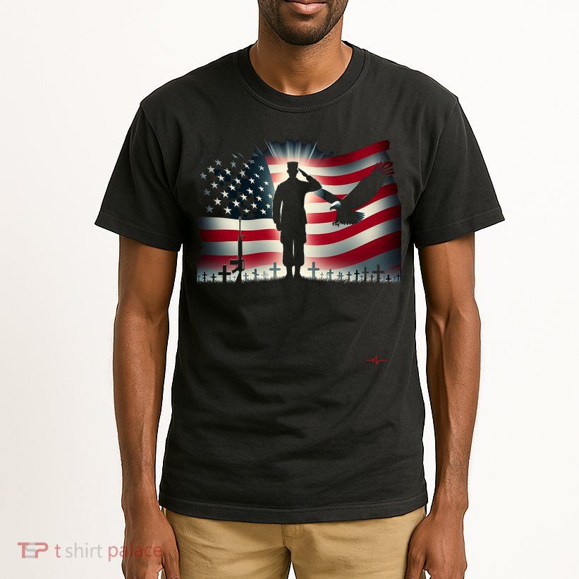 Memorial Day We Will Never Forget Remember The Fallen Flag Tall T-Shirt