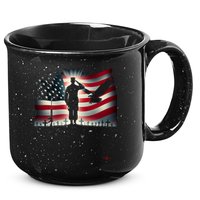 Memorial Day We Will Never Forget Remember The Fallen Flag 15oz Campfire Ceramic Mug