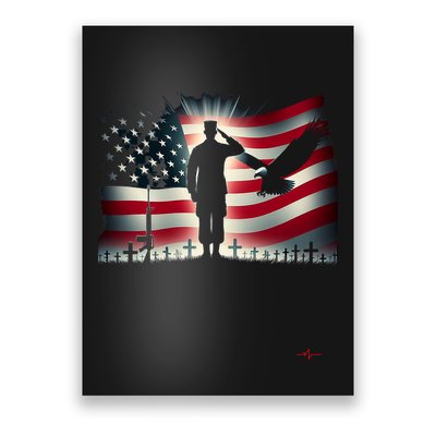 Memorial Day We Will Never Forget Remember The Fallen Flag Poster