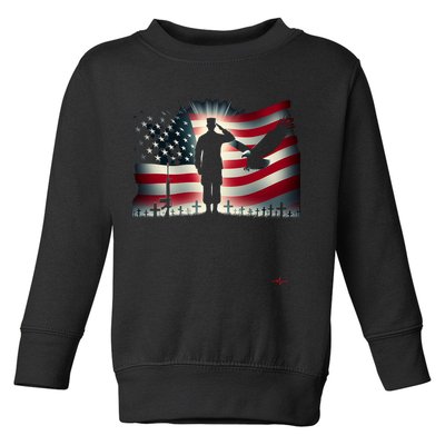 Memorial Day We Will Never Forget Remember The Fallen Flag Toddler Sweatshirt