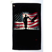 Memorial Day We Will Never Forget Remember The Fallen Flag Golf Towel