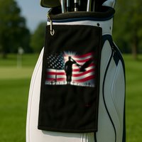 Memorial Day We Will Never Forget Remember The Fallen Flag Golf Towel