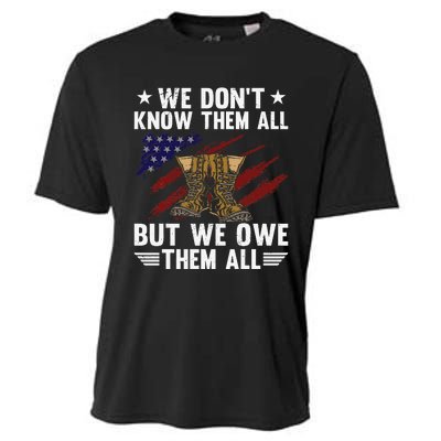 Memorial Day We Owe Them All Patriotic Veteran Cooling Performance Crew T-Shirt